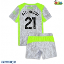 Manchester City Rayan Ait-Nouri #21 Tredjedraktsett Barn 2025-26 Kortermet (+ Korte bukser)